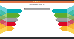 Desktop Screenshot of metalltechnik-online.de
